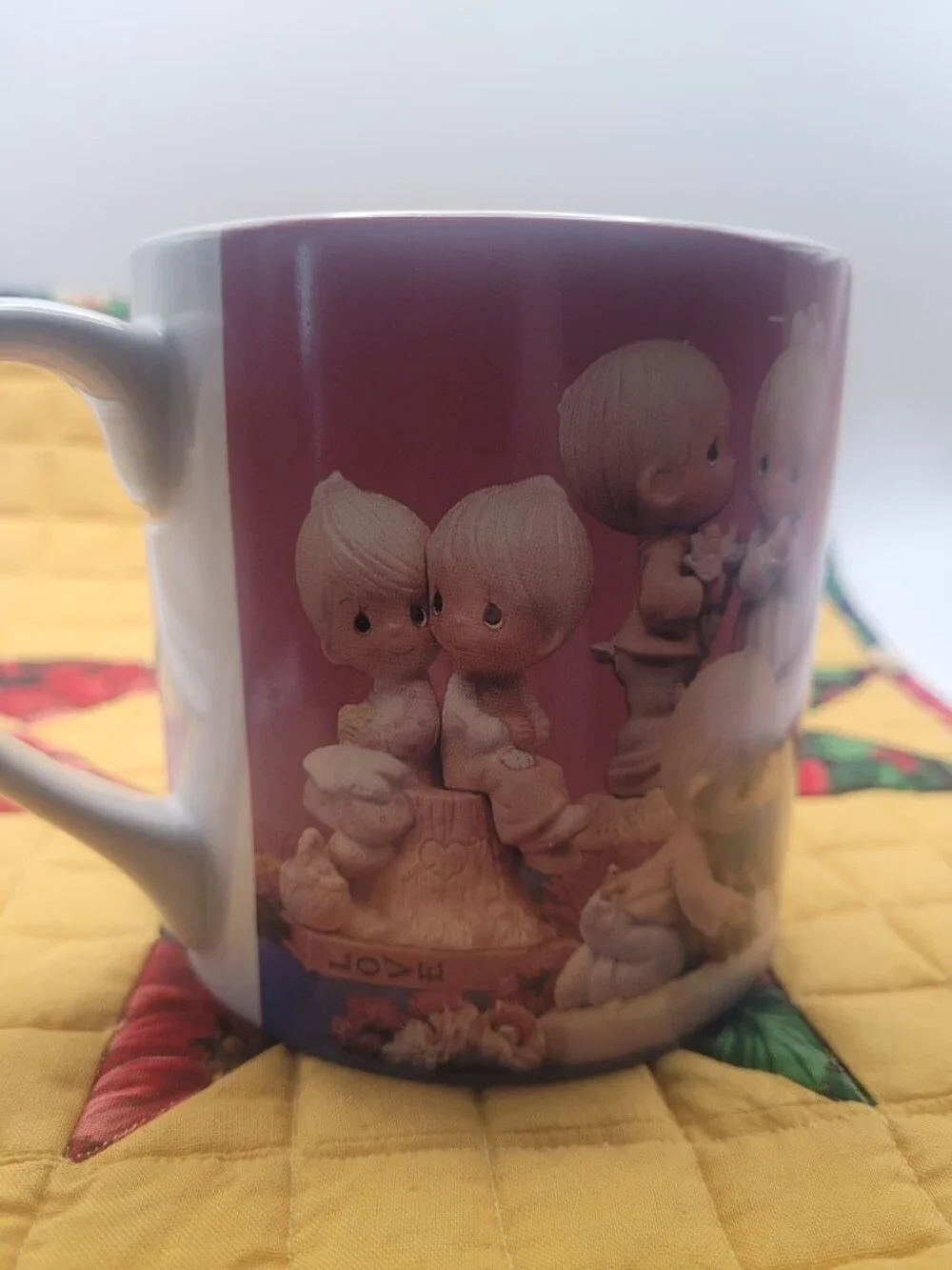Vintage 1995 Precious Moments Oversize Coffee Soup Cup Mug - Love Fills Life